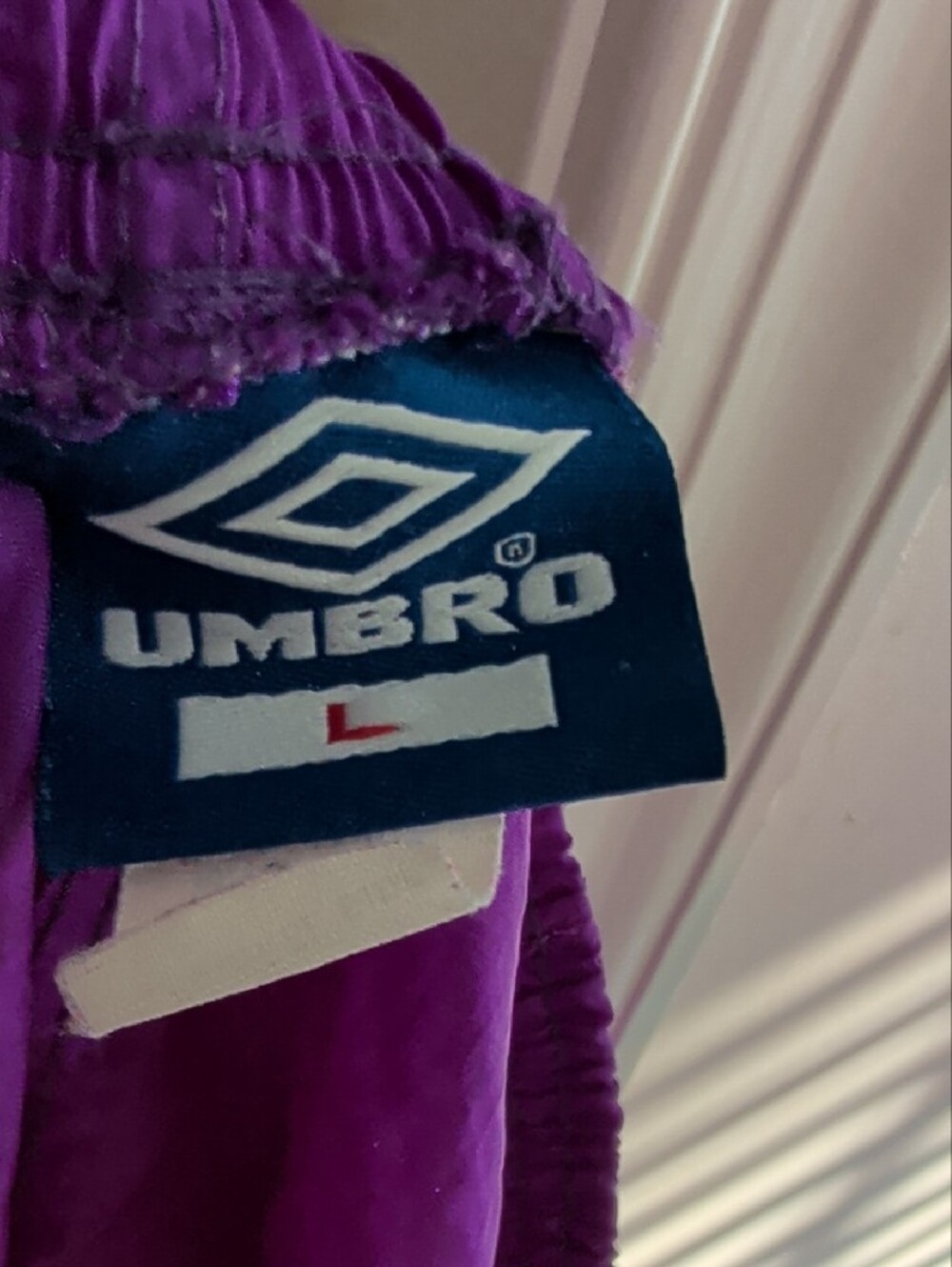 Umbro Purple Athletic Shorts with Black Trim - Picture 8 of 10